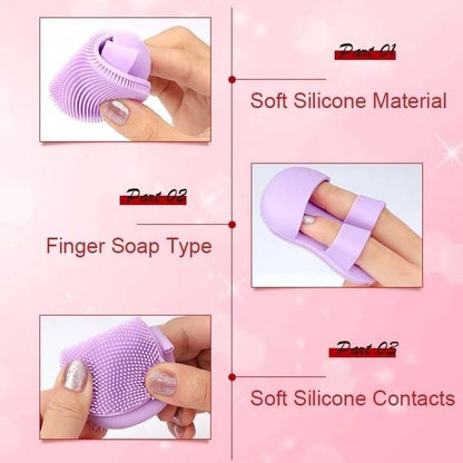 Soft Silicone Facial Cleansing Brush (Pack of 2)